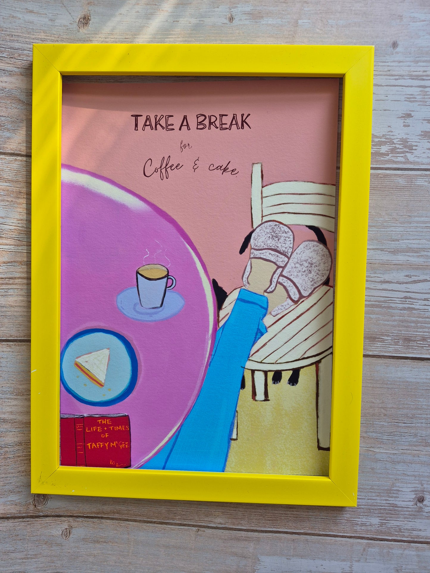 Coffee wall art - Coffee & Cake wall art print