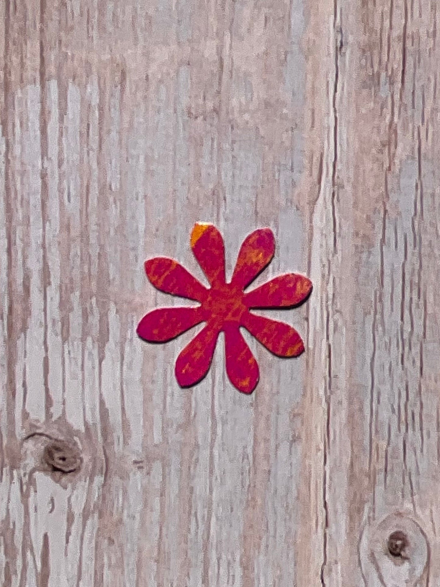 Dark pink daisy vinyl sticker