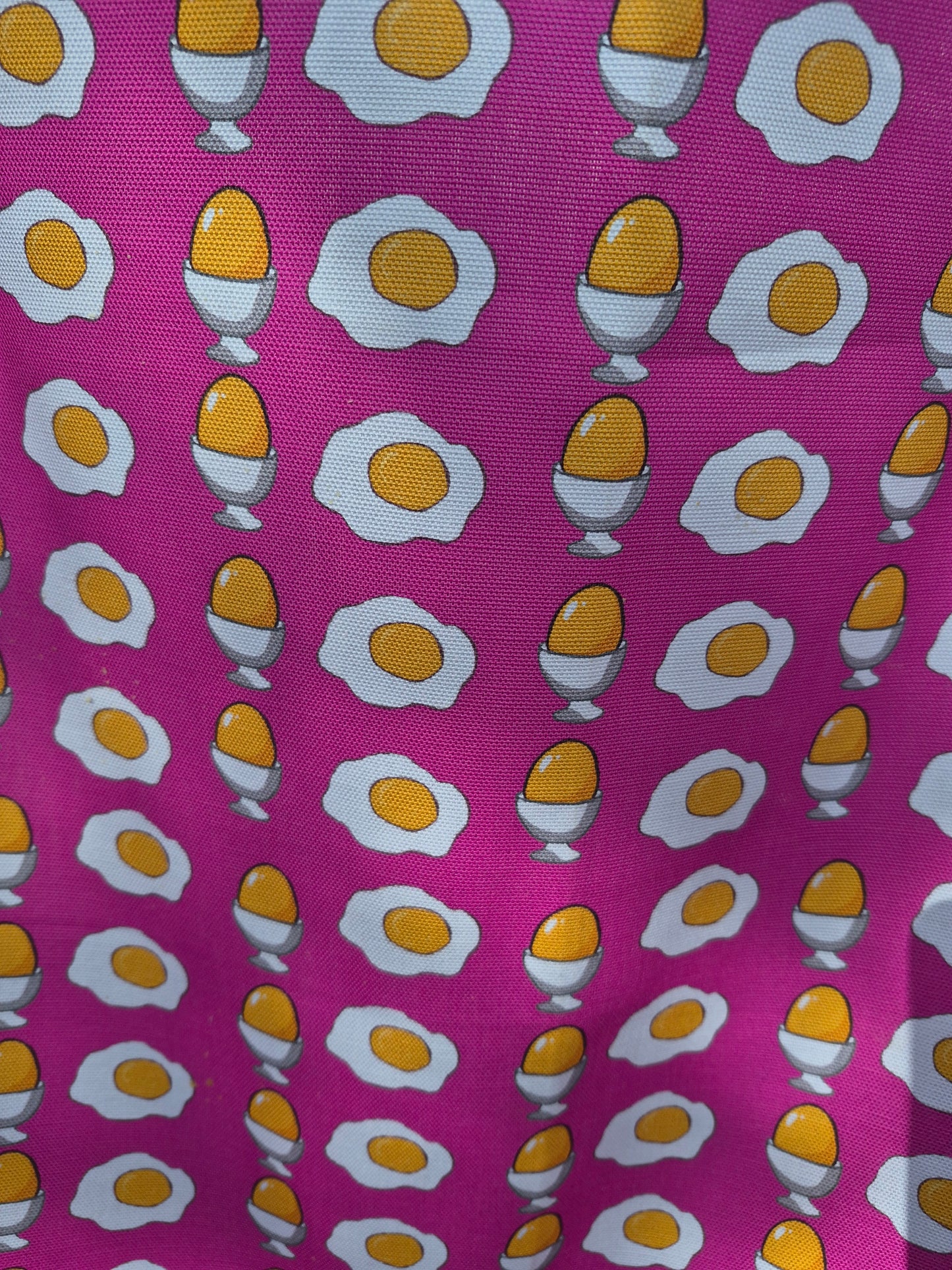 egg tea towel close up of pattern