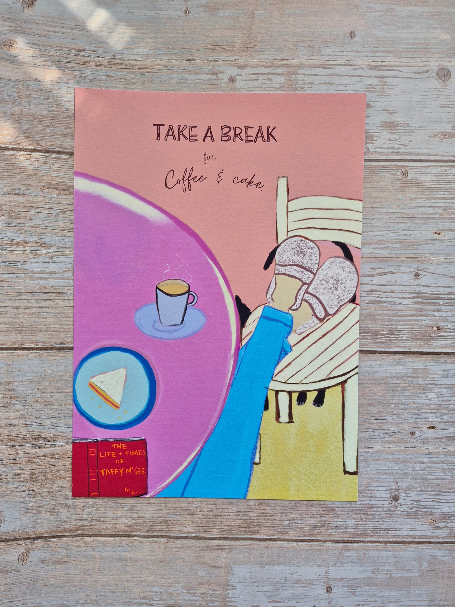 Coffee wall art - Coffee & Cake wall art print
