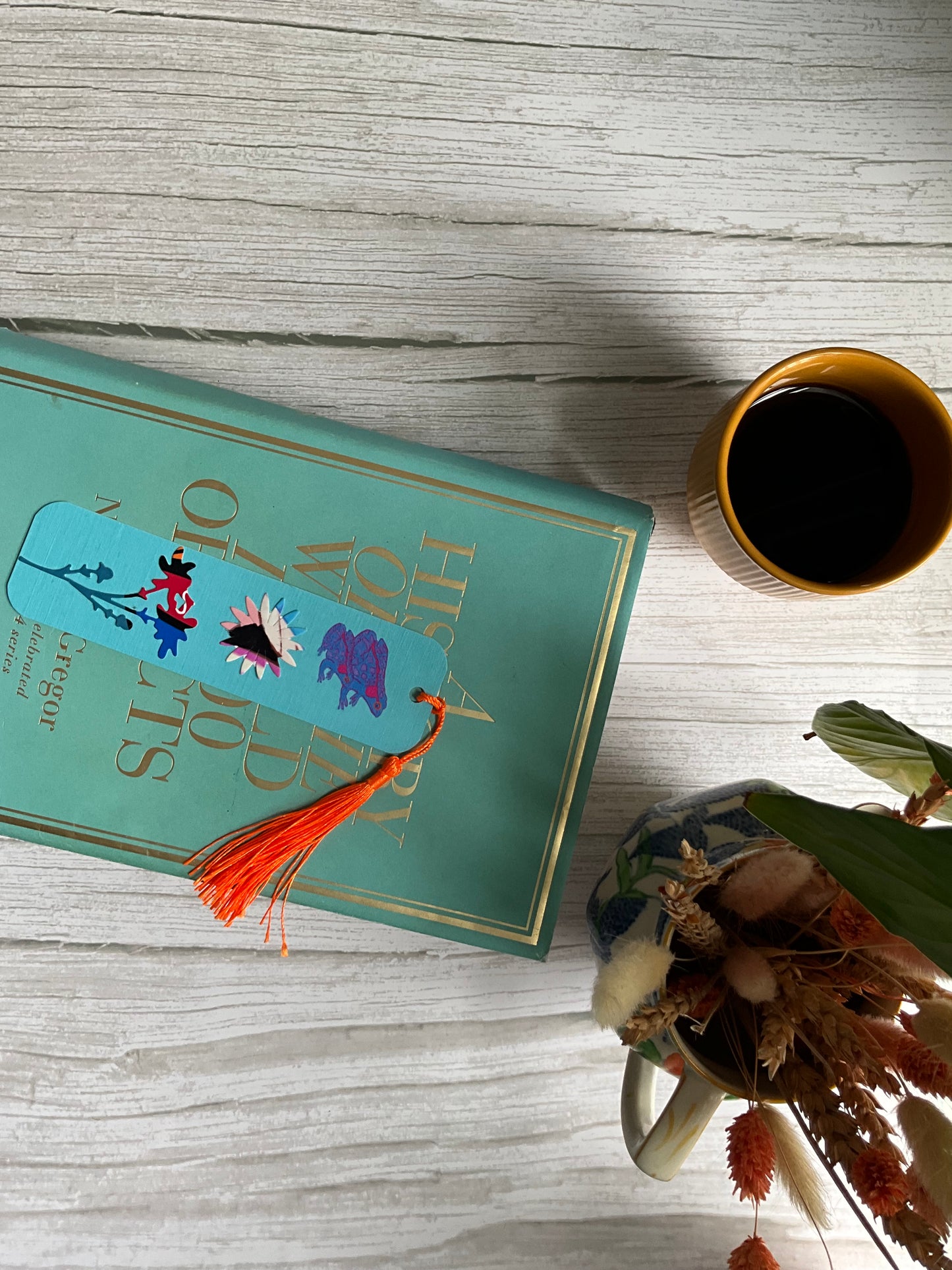 Scrappy bookmarks - a unique one-of-a-kind bookmark