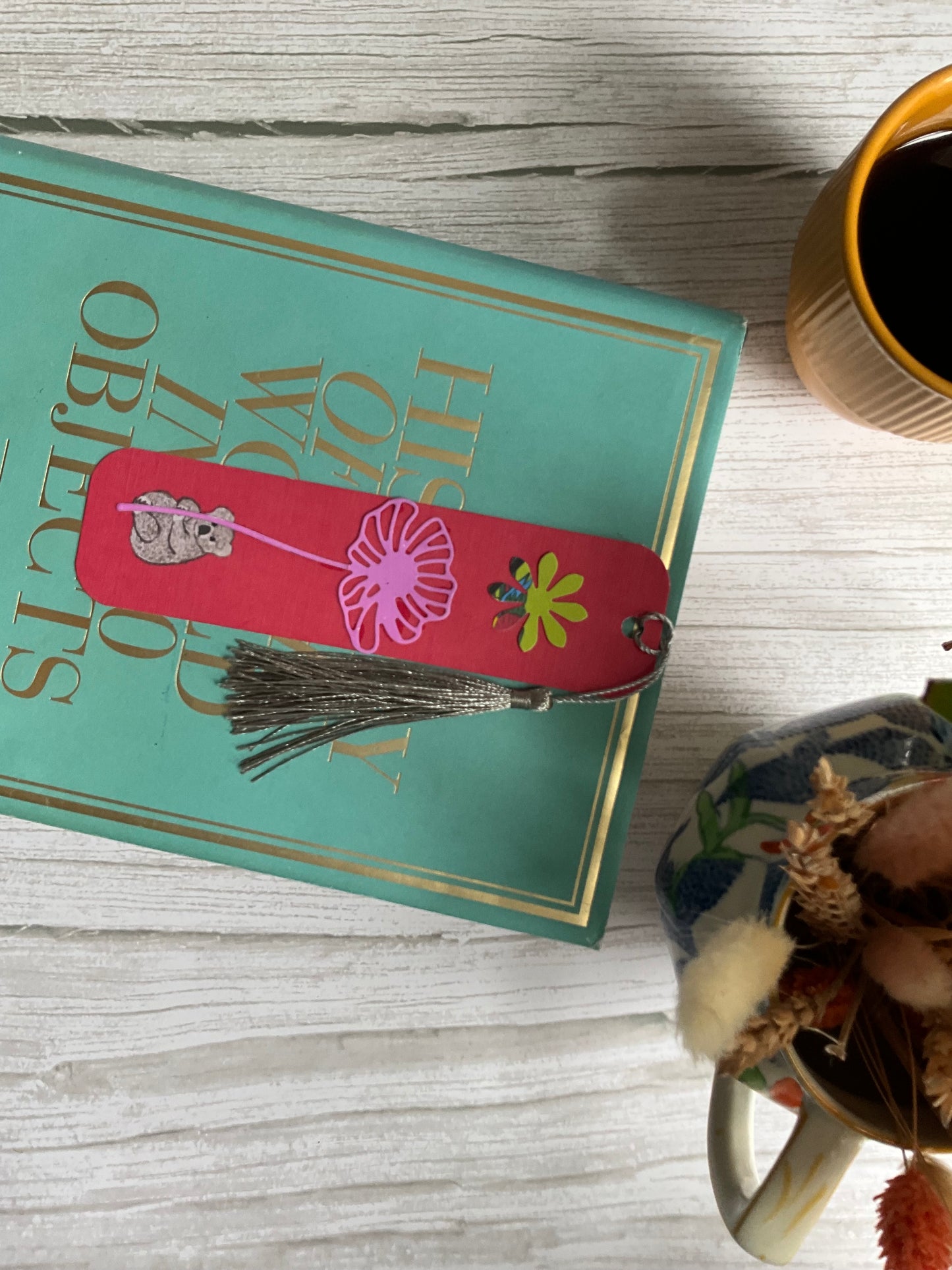 Scrappy bookmarks - a unique one-of-a-kind bookmark
