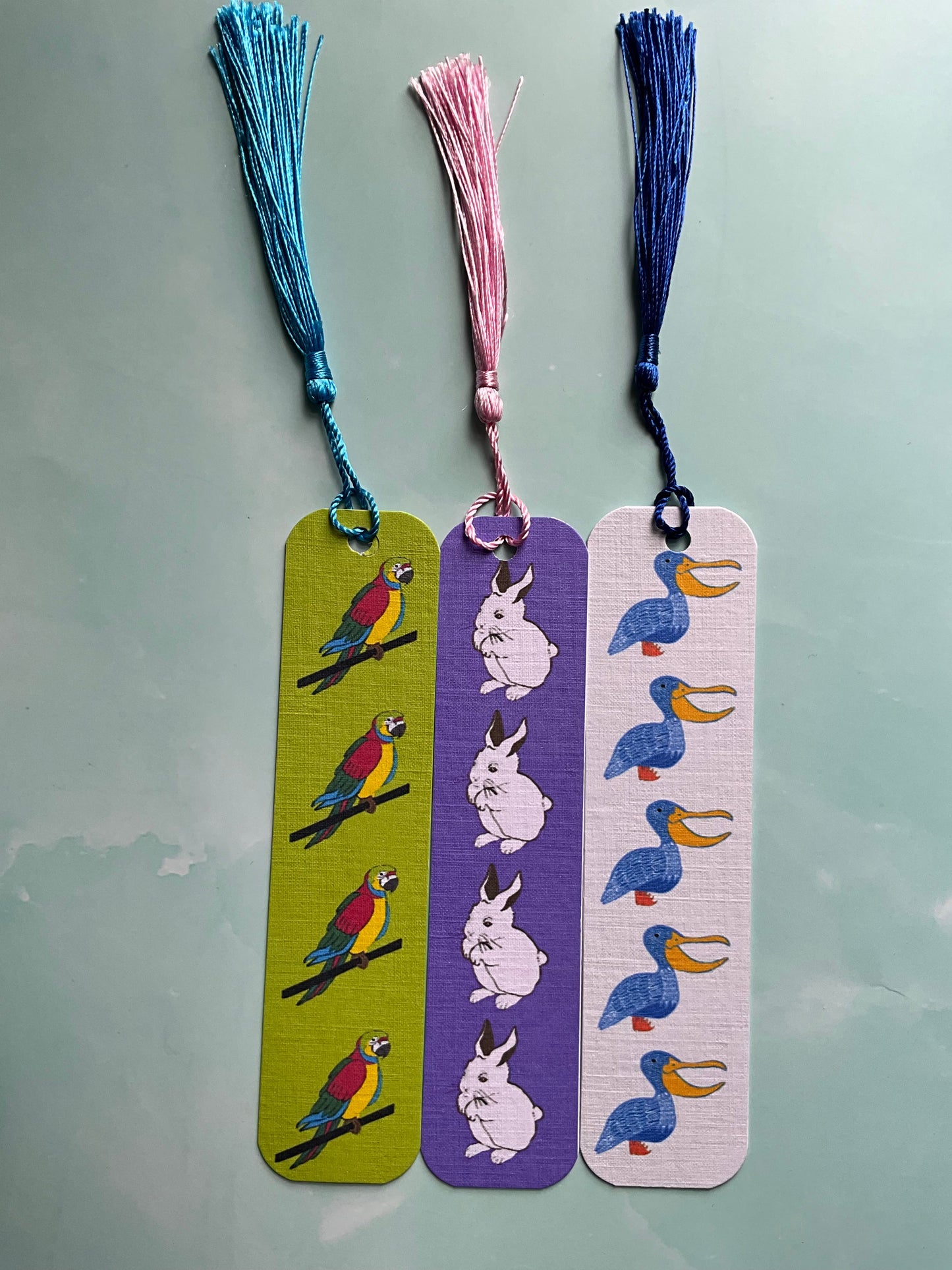 “The Bunny” - rabbit print bookmark | Cute animal bookmark gift