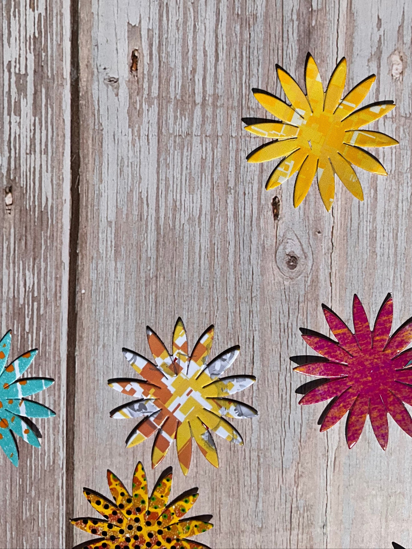Sunflower vinyl stickers in different colours