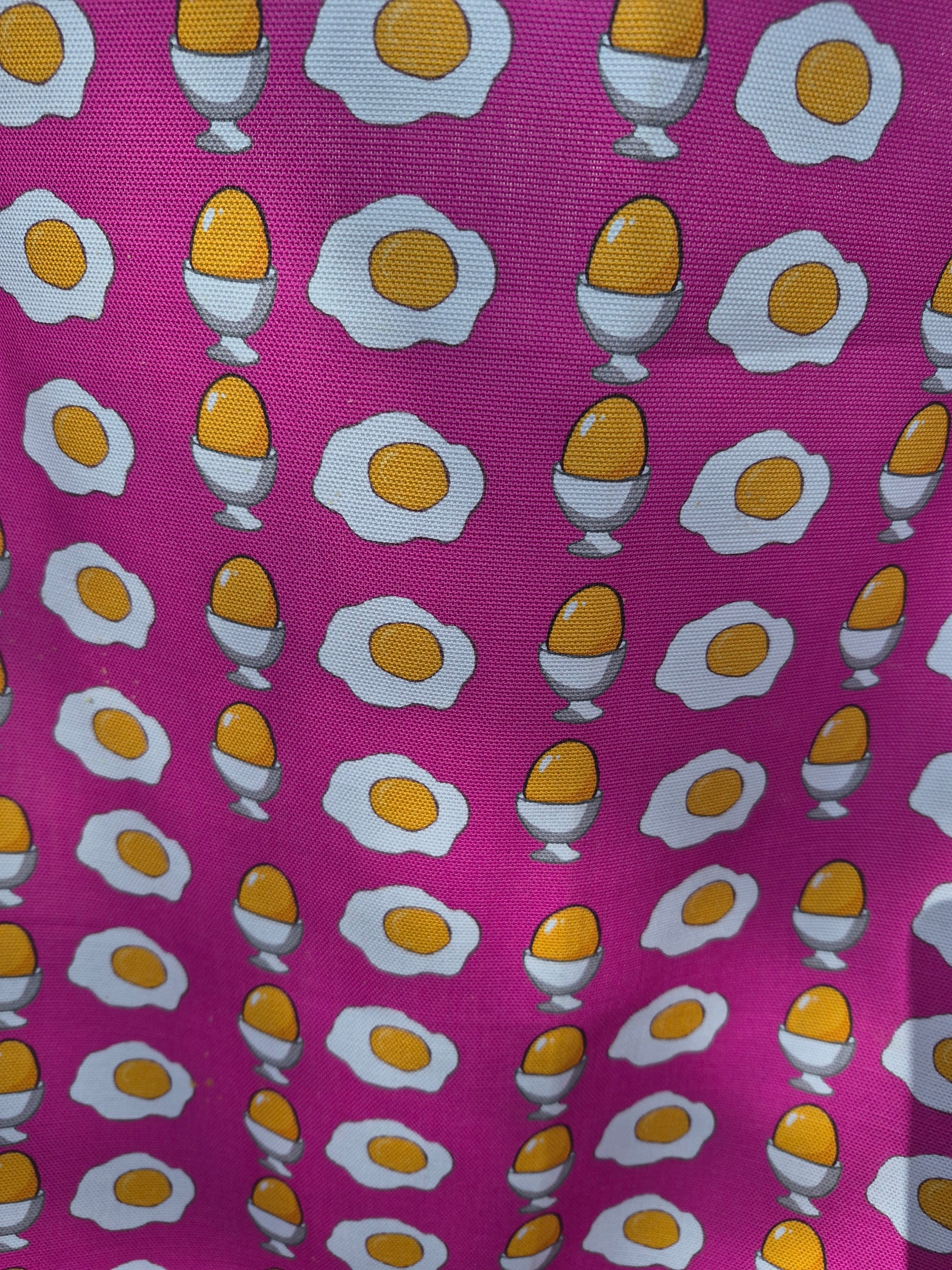 egg tea towel close up of pattern